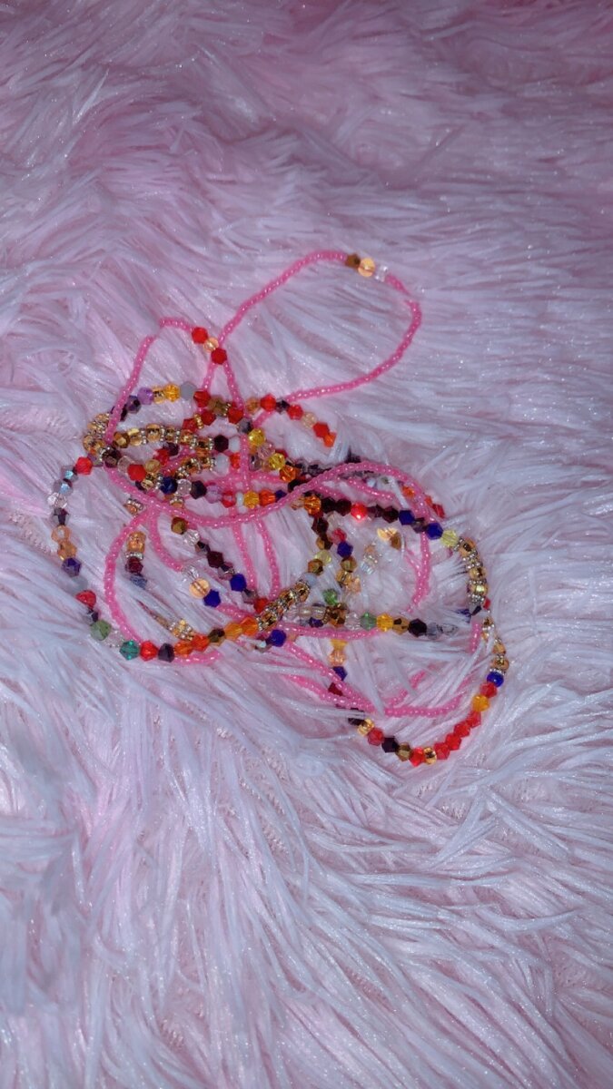 Collier perles colorées bohème