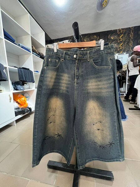 Short en jean décontracté