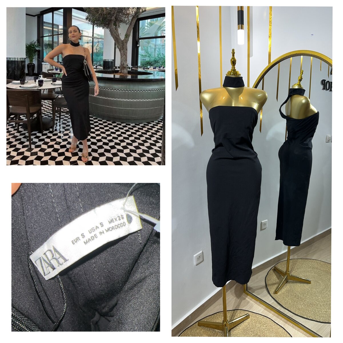 Robe longue élégante noire