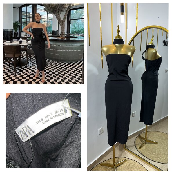 Robe longue élégante noire