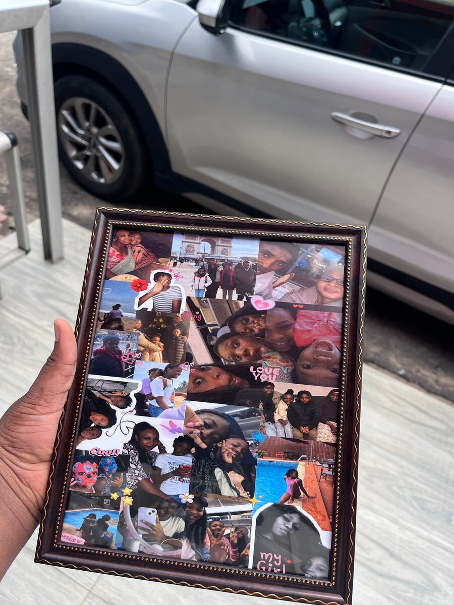 Cadre photo collage personnalisé