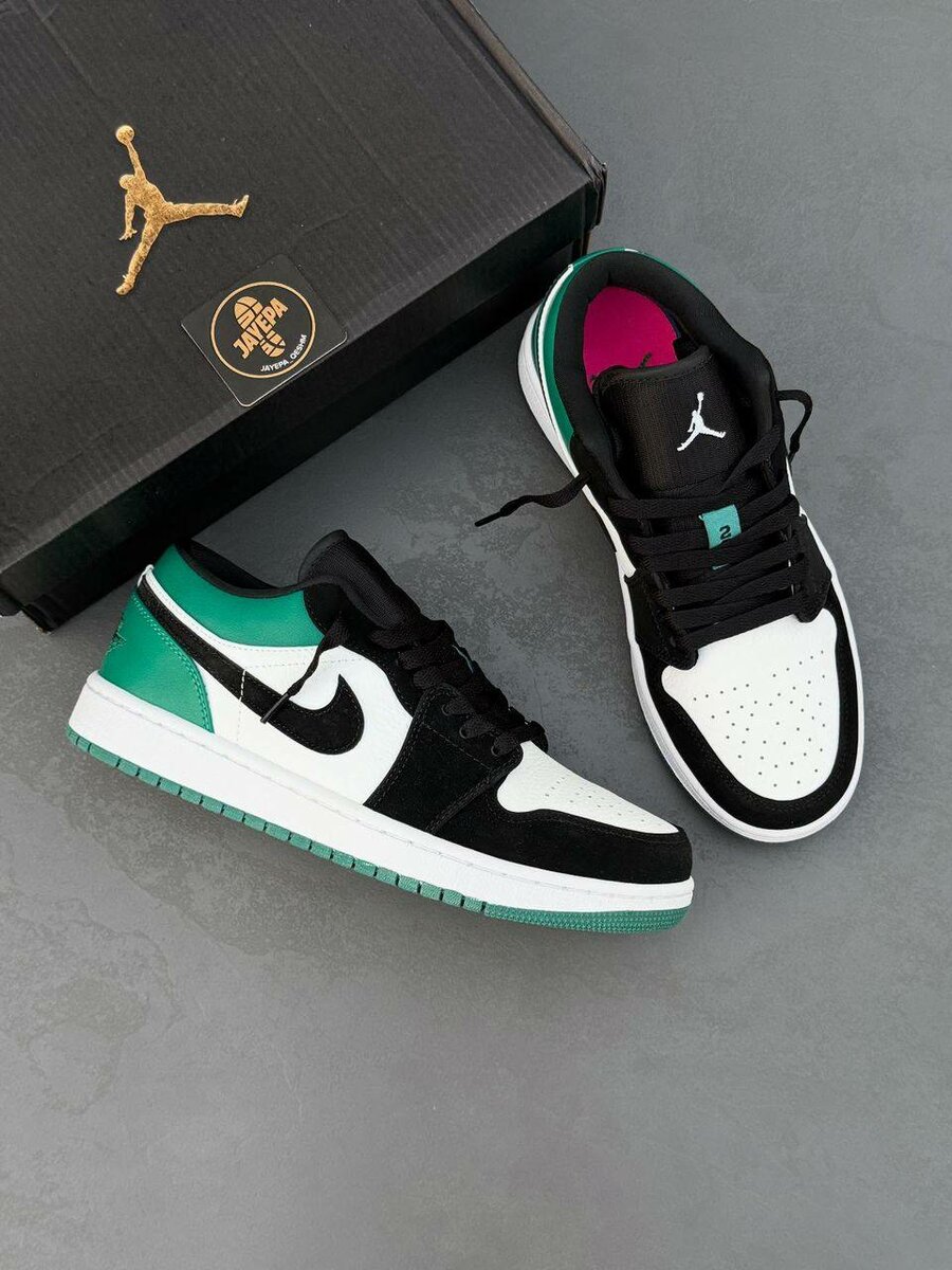 Chaussures Air en cuir vert