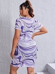 Robe SHEIN imprimée violet