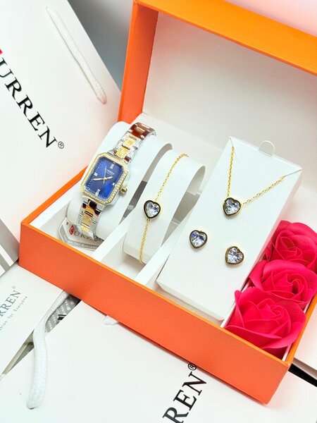 Montre CURREN + Bracelet + Collier + Boucles