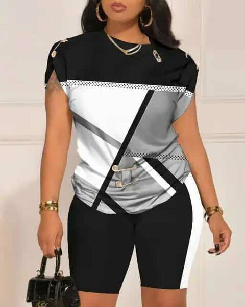 Ladies neat top and down