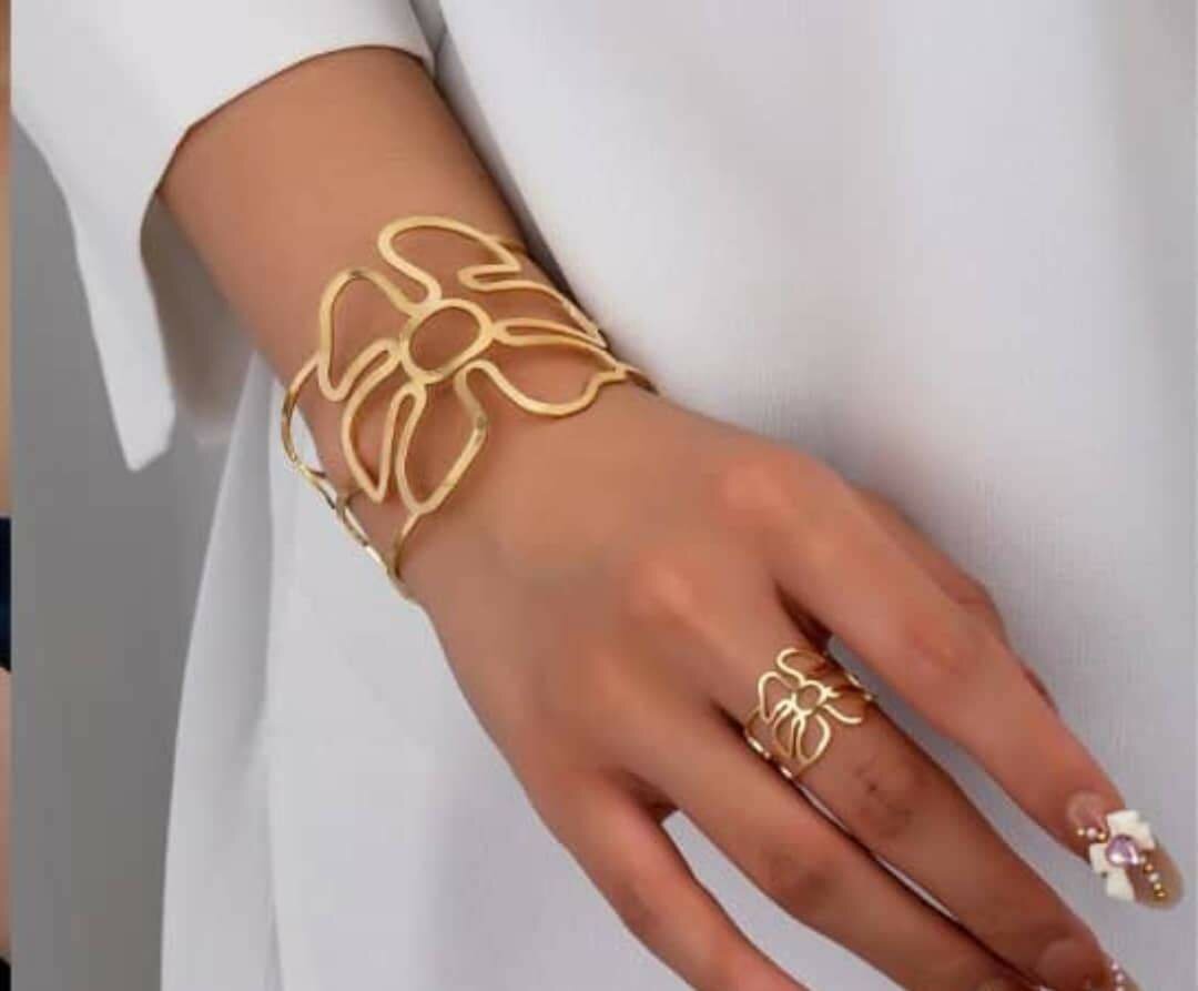 Ensemble Bijoux Manchette et Bague