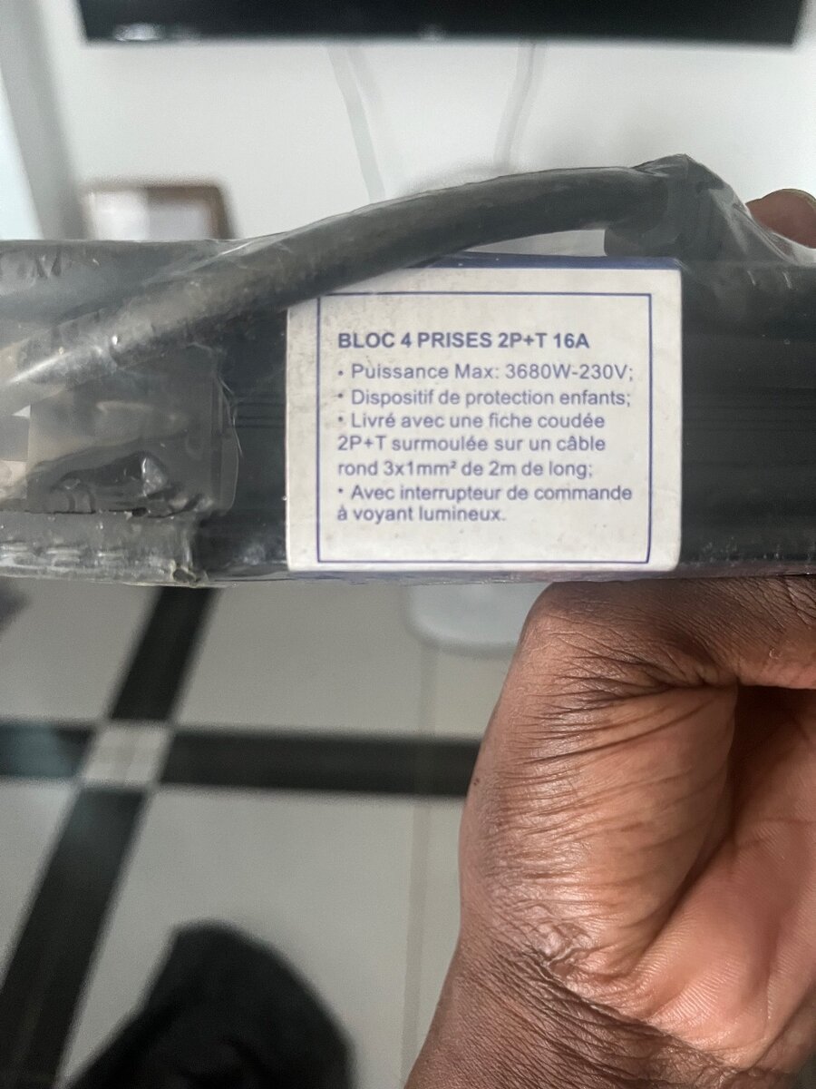 Bloc Multiprise 3 Prises USB