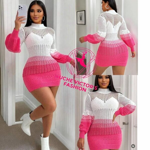 Robe Pull Tricotée Glamour