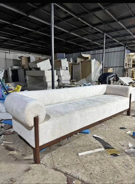 Canapé droit en tissu moderne