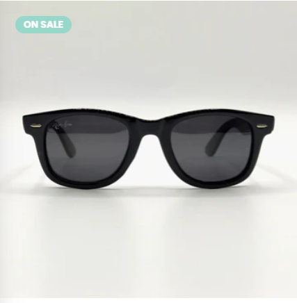 RB Shine Black Wayfarer Men Sunglasses