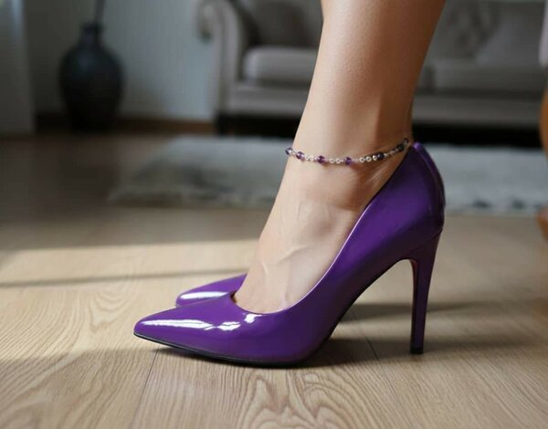 Escarpin violet élégant