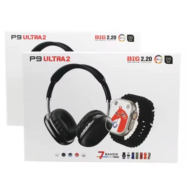 Casque P9 Ultra 2 avec Montre