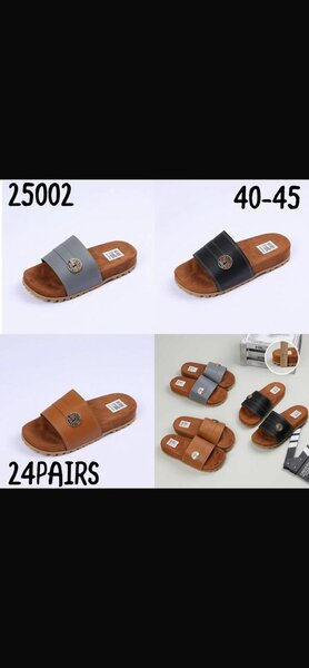 Sandales plates en cuir pour hommes