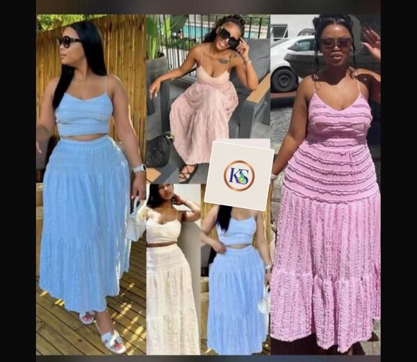 Robe longue en crochet