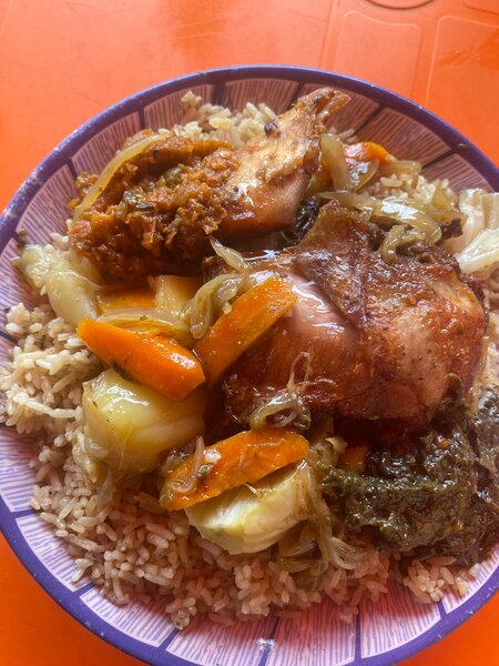 Plat de tchep au Poulet