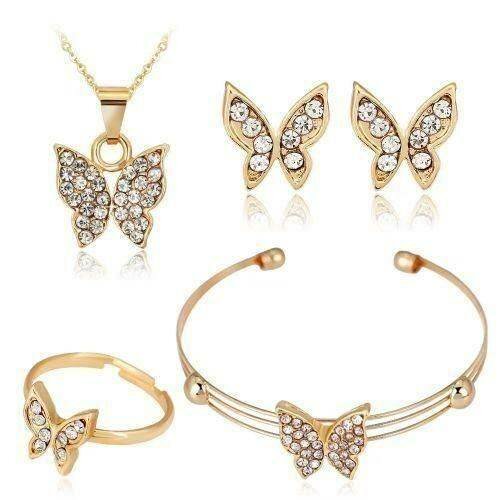 Parure Papillon Cristal