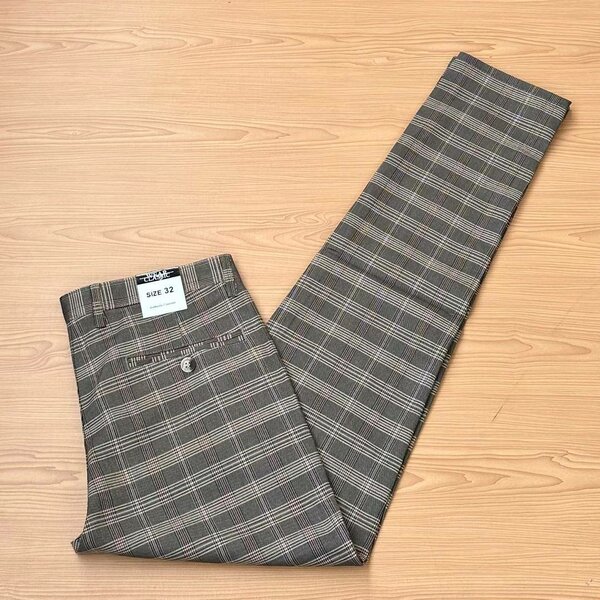 Check fashion trousers