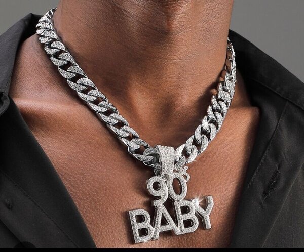 Collier "90's Baby" en strass