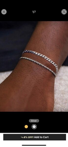 Bracelet en argent élégant