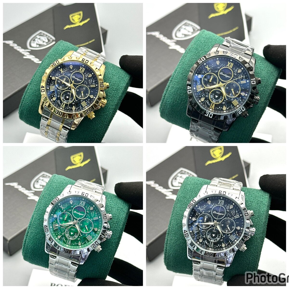 Montre chronographe élégante homme