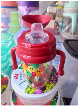 [High Quality] Baby Training Cup with handle Learning Sippy Cup Sippy Training Mug Baby Feeding FEEDER Cup Baby Water Sipper Feeder with handle