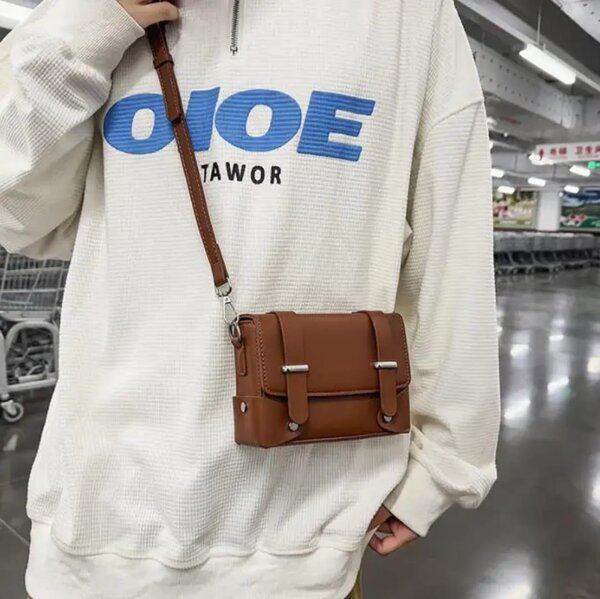 Sac bandoulière en cuir tendance