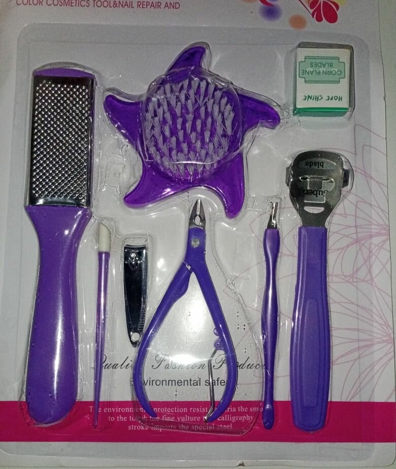 Ensemble pédicure professionnel coloré