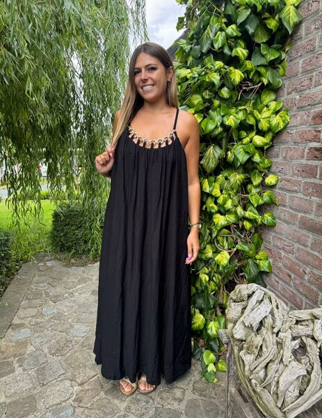Robe noire longue élégante