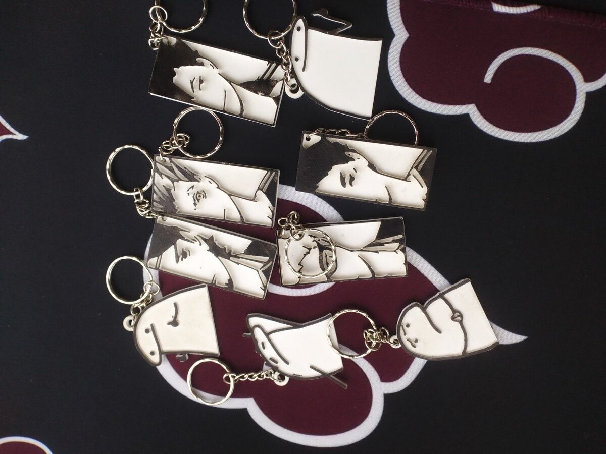 3D Printed Anime Themed Keychains