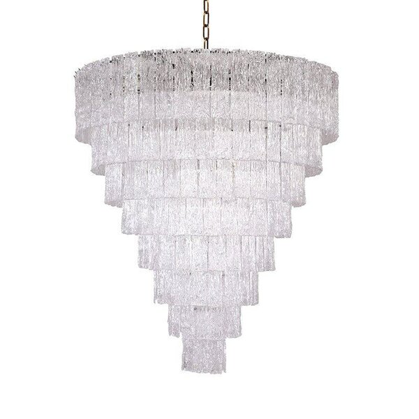 Lustre Cascade Cristal Élégant