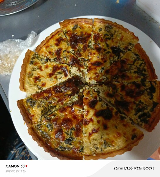 Quiche épinards et légumes