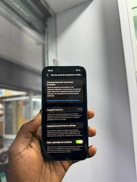 Smartphone Apple Bleu
