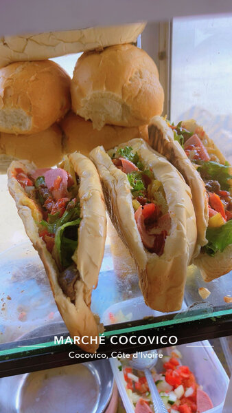 Sandwichs frais et savoureux