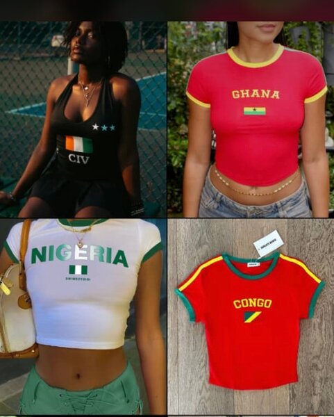 T-shirts nationaux colorés