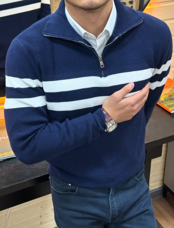 кофта синяя мужская