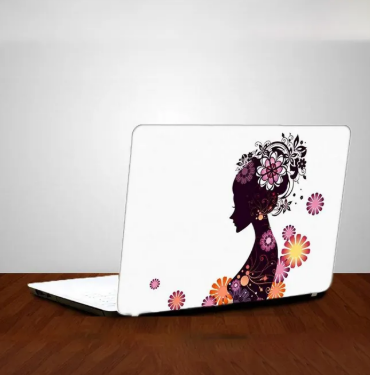 Abstract Girl Laptop Back Skin-Laptop Skin Vinyl Sticker Decal, 13 13.3 14.6 15 15.4 15.6 inch Laptop Skin Sticker Cover For All Laptops