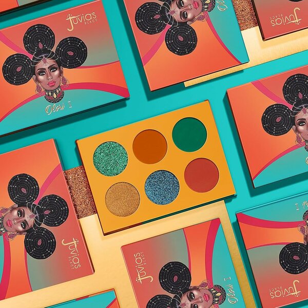 Palette de fards vifs