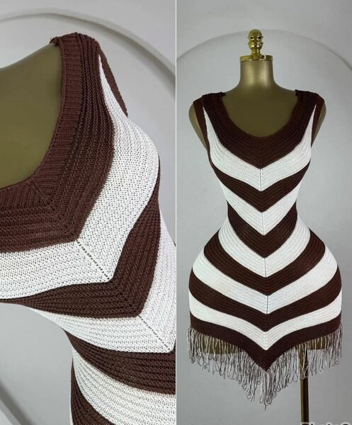 Robe tricotée tendance