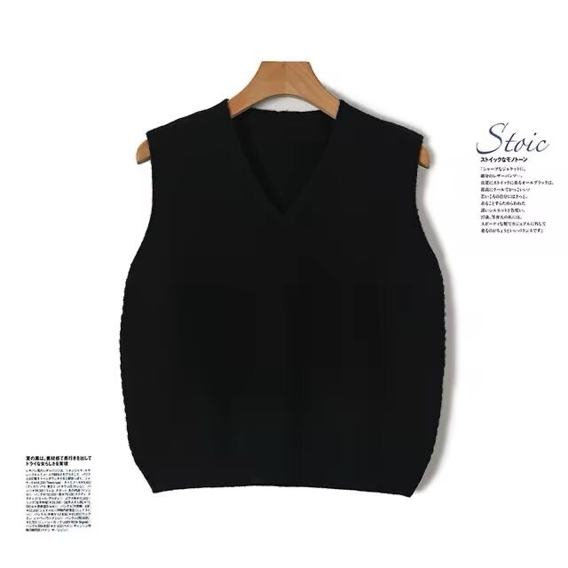 Pull sans manches en maille