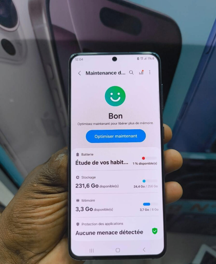 Samsung Galaxy moderne noir