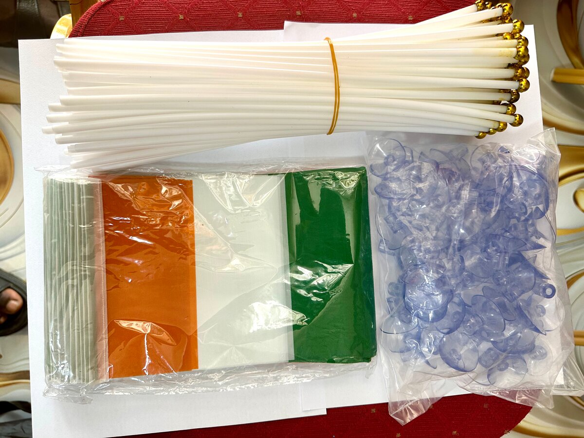 Bâtons porte-drapeau avec clips