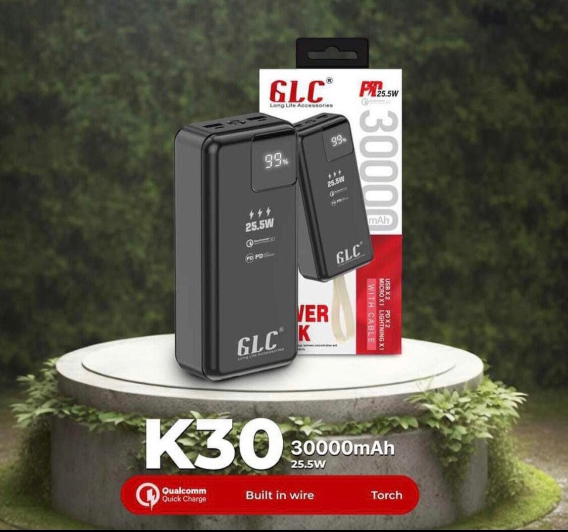 GLC k30 power bank/30000mAh power bank/