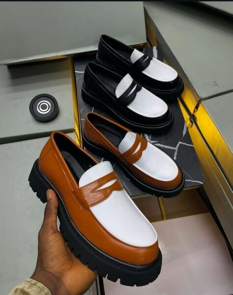 Chaussures mocassins en cuir pour homme