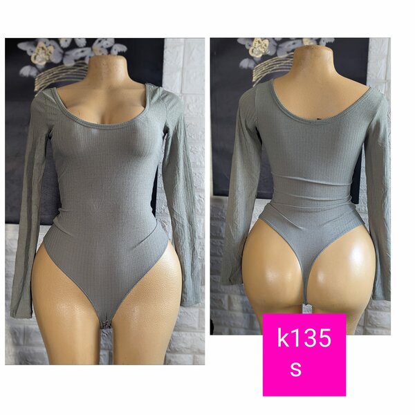 Beautiful, high-quality and comfortable women's bodysuit grey