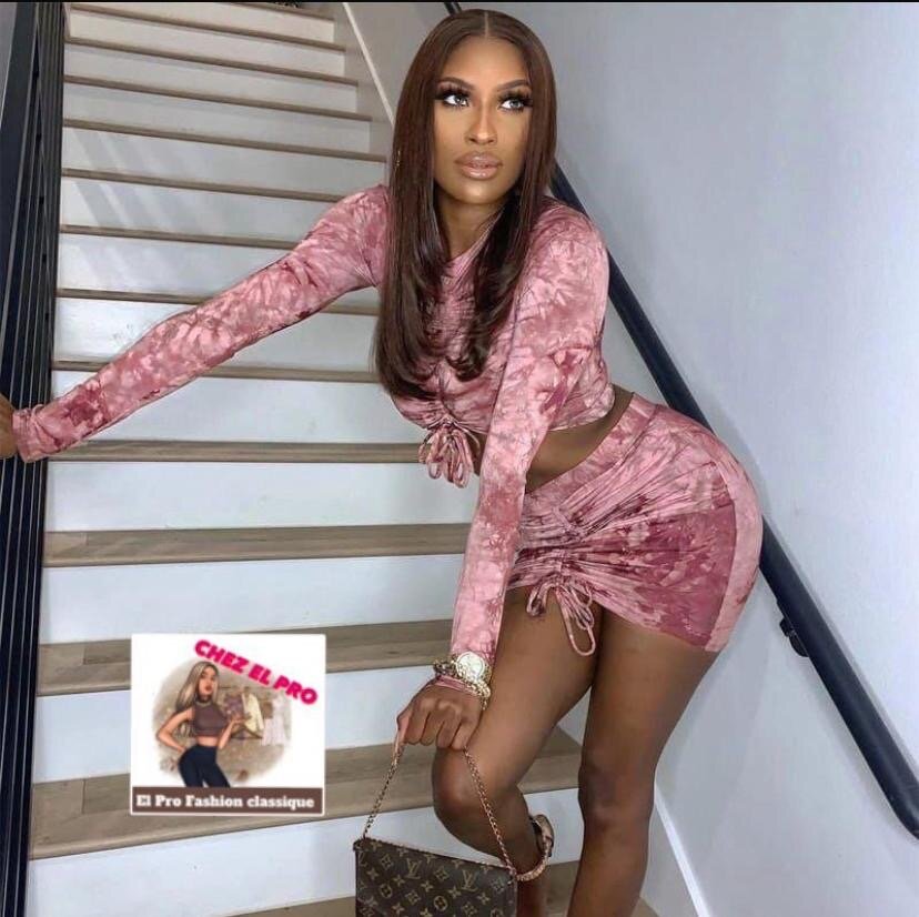 Ensemble chic tie-dye