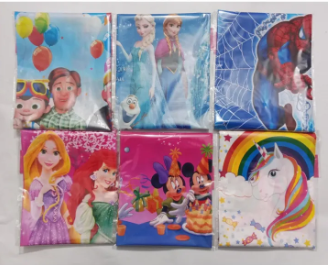 Cartoon Characters Table Cover For Birthday Party Waterproof, Stain Resistant Disposable Table Runner For Boys & Girls Birthday Theme Party, Size 72"x43", Unicorn, Frozen, Miceky Mouse & more
