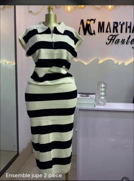 Ensemble Jupe Rayé Modern