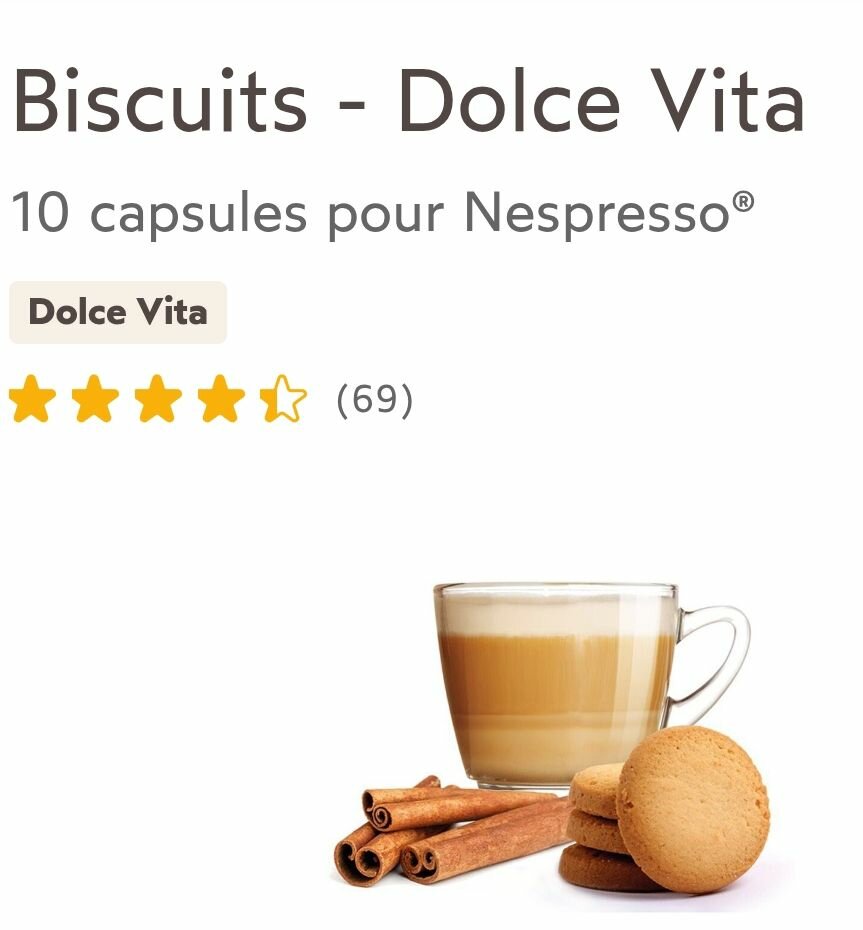 Capsules Dolce Vita Biscuit