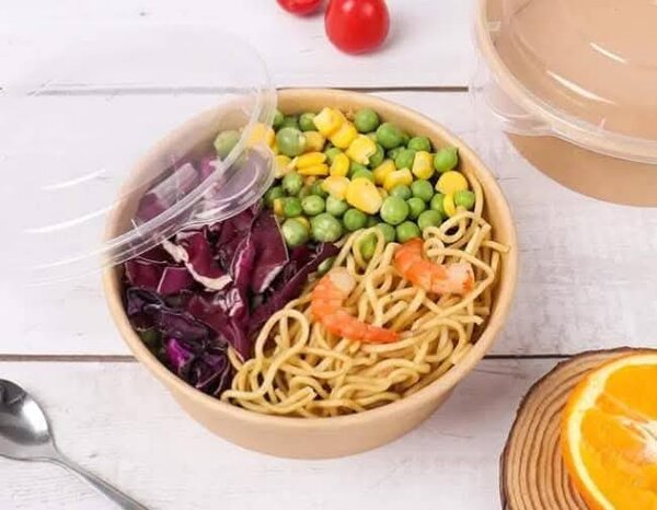 Bol jetable avec couvercle