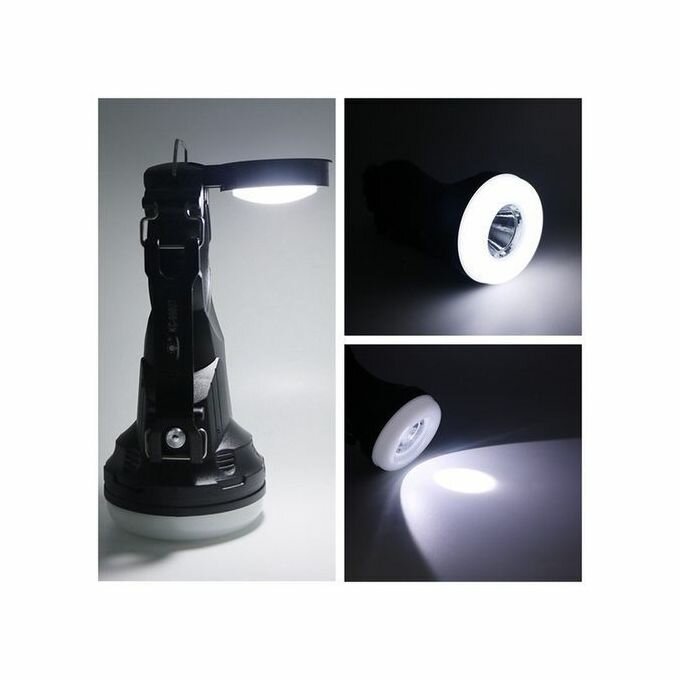 Torche Led Solaire Et Rechargeable - Noir